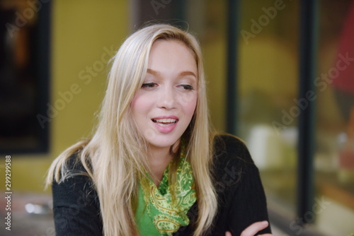 Portrait of a beautiful young woman