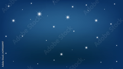 vector background with stars, night