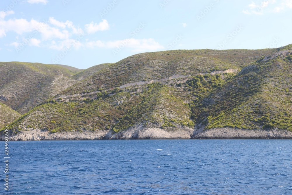 Rocky coastline in Greece Rocky coastline in Greece