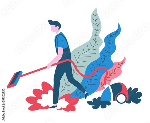 Vacuum cleaning clean service isolated abstract icon