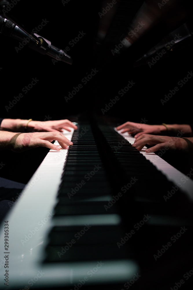 Fototapeta premium hands of pianist