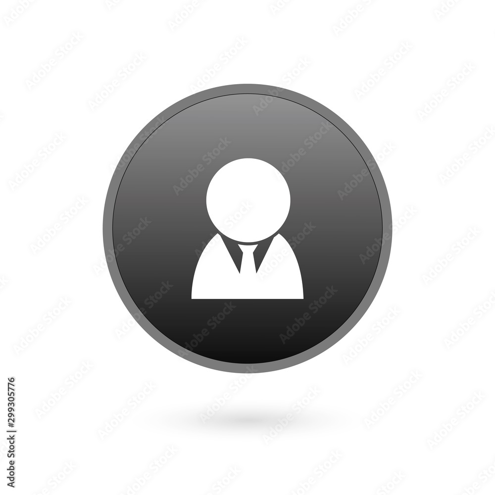 Businessman icon vector, solid illustration, pictogram isolated on white Businessman icon vector, solid illustration, pictogram isolated on white