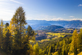 Dolomites beautiful panorama in the place of Roda di Vael Italy