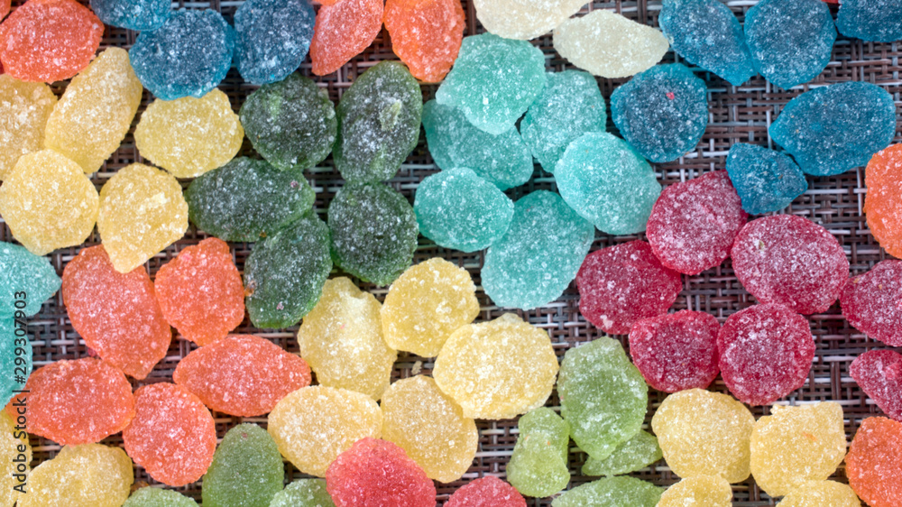 candy monpassier multicolored close flatlay candy monpassier multicolored close flatlay