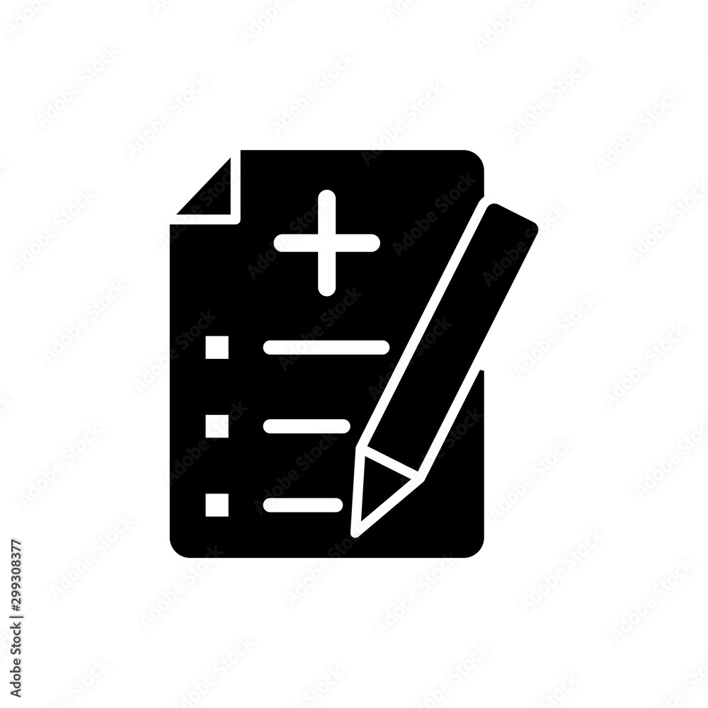 Medical sheet icon vector design template Medical sheet icon vector design template