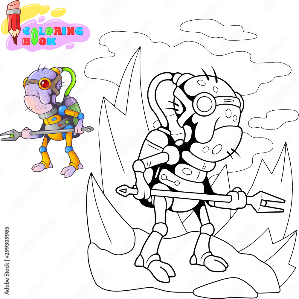 cute cartoon alien from outer space, funny illustration cute cartoon alien from outer space, funny illustration