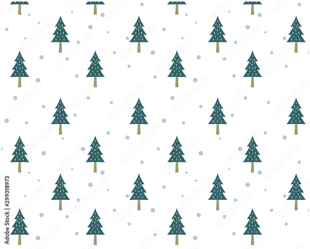 クリスマスツリー　木　背景　パターン　クリスマス