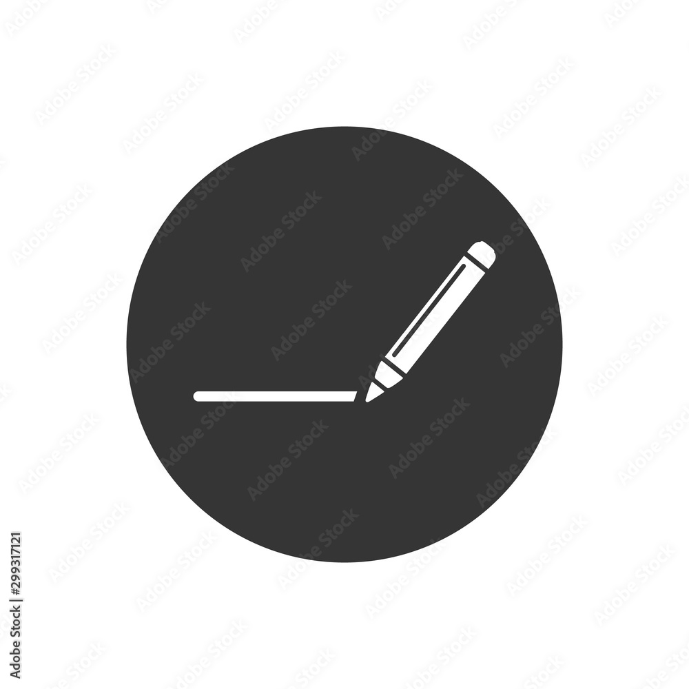 Pencil icon flat style. vector illustration flat style Pencil icon flat style. vector illustration flat style