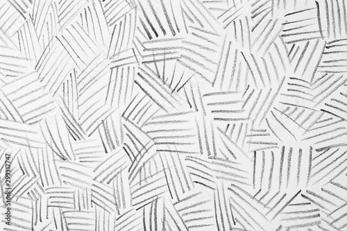 Abstract graphite pencil drawing on white background
