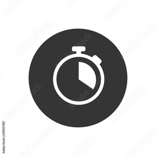 Stopwatch icon symbol vector illustration flat stylevector on white