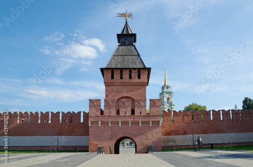 Tula, Russia - September 12, 2019: Pyatnitsky gate of the Tula Kremlin  photo