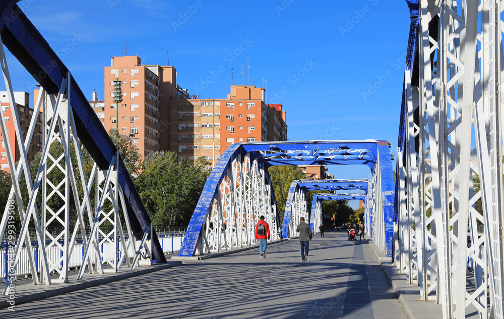 Fototapeta żelazny most nad rzeką Ebro Zaragoza 4M0A9151-as19