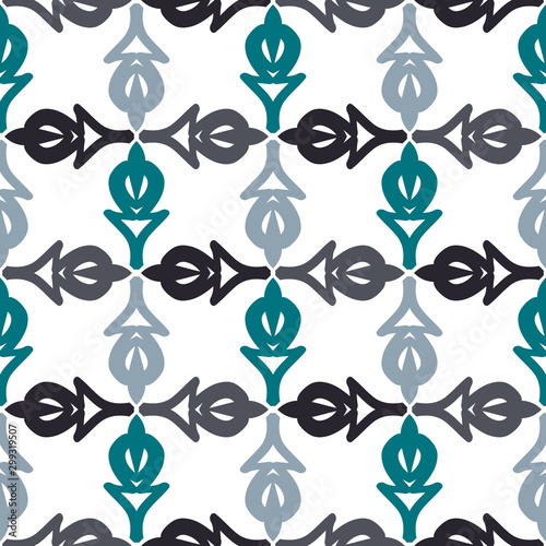 Bright background with geometric ornament on a white background.