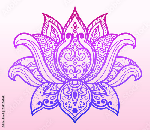 vector illustration of hand drawn mandala 