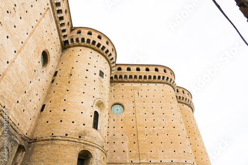 towers of Basilica della Santa Casa in Pelgrimage Loreto, Italy photo