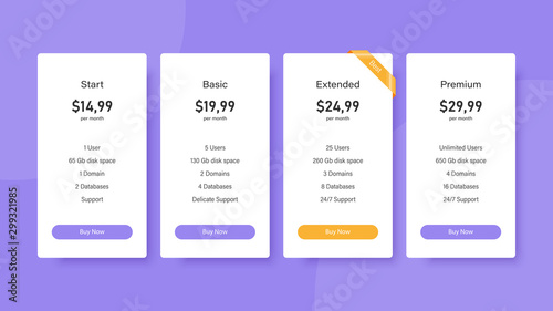 Purple price list for website