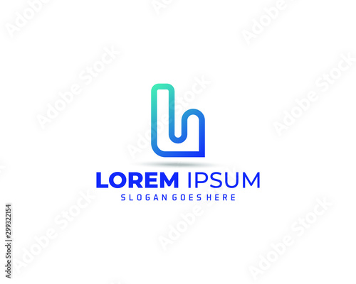 Free Download L Letter logo design template - GFXLoad