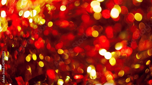 abstract background natural festive red gold bokeh