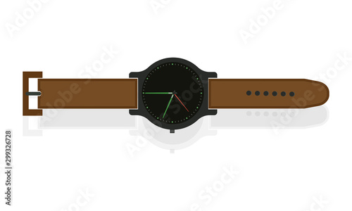 brown color wrist watch 