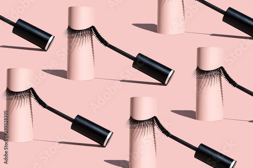 Mascara and Eyelash Pattern  photo