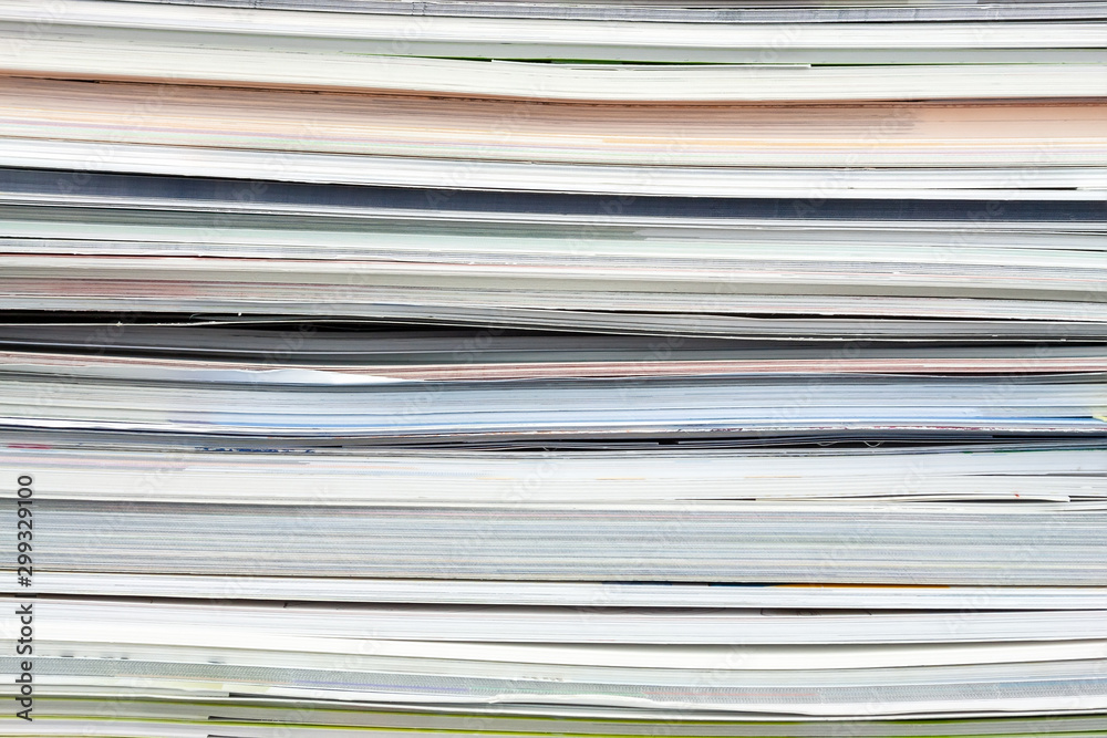 Background from stacked magazines, brochures, notebooks, catalogs Background from stacked magazines, brochures, notebooks, catalogs