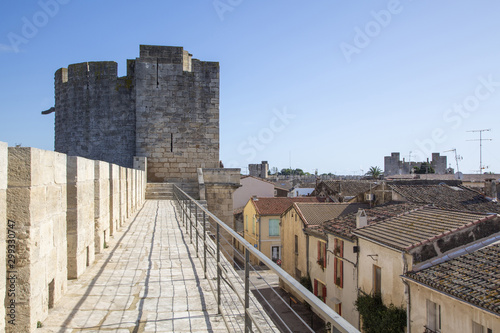 The medieval french town of Aigues Mortes in the Camargue