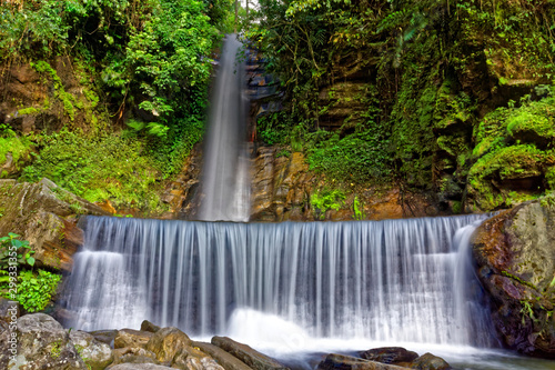 waterfall in forest © vinodh