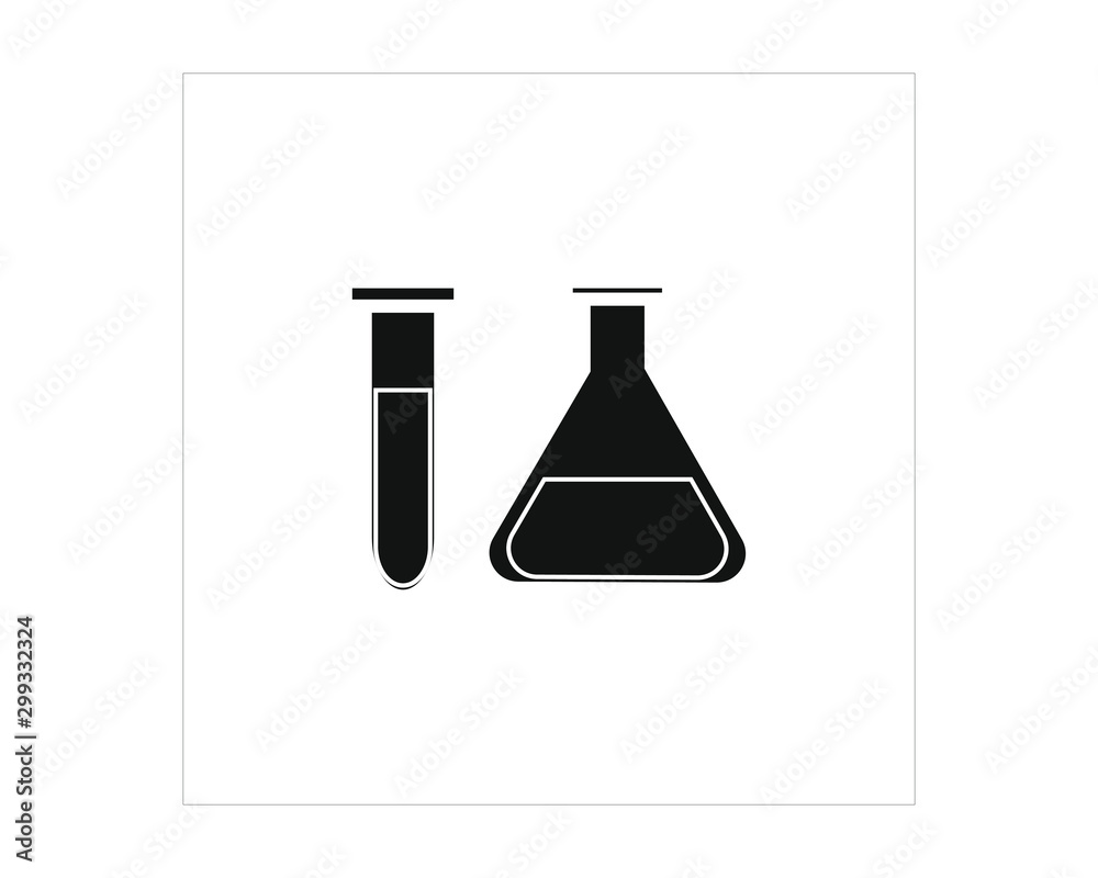 laboratory test tube simple icon vector laboratory test tube simple icon vector