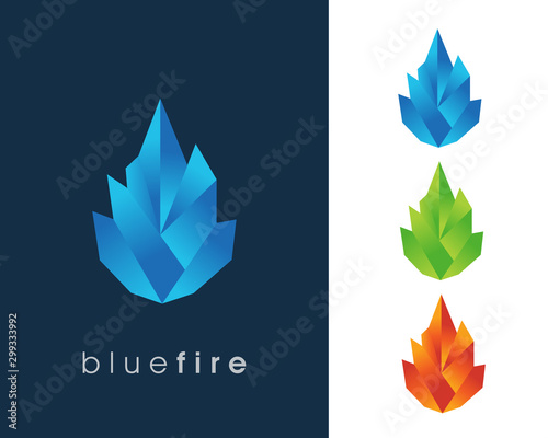 Fire Flame Logo design vector template. Fire Logotype concept icon Illustration