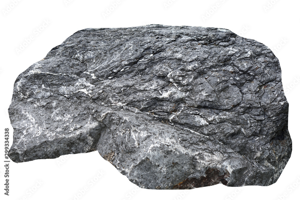 Set of stones white background 