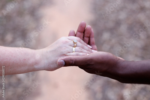 United hands and wedding rings © sidneydealmeida