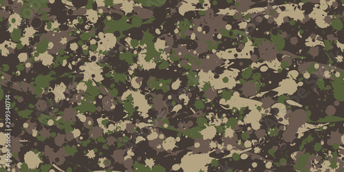 Camouflage background. Seamless pattern.Vector. 迷彩パターン
