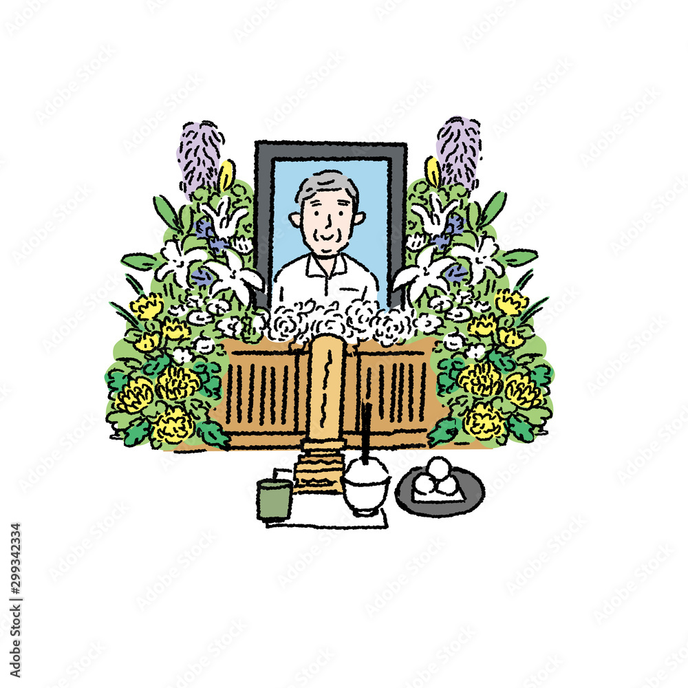 葬式 お通夜 相続 イラスト Stock Vector Adobe Stock 葬式 お通夜 相続 イラスト Stock Vector Adobe Stock