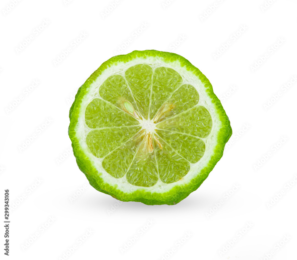 bergamot isolated on white background bergamot isolated on white background