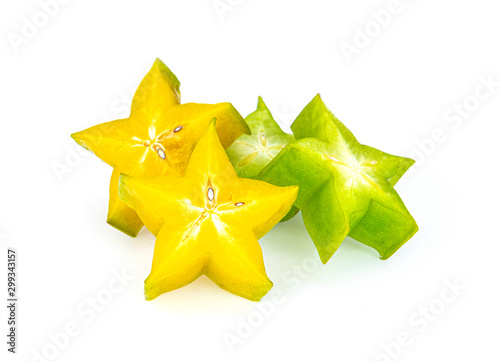 Schilderij op canvas Star apple on white background