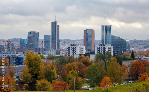View of city in autumn © vladuzn