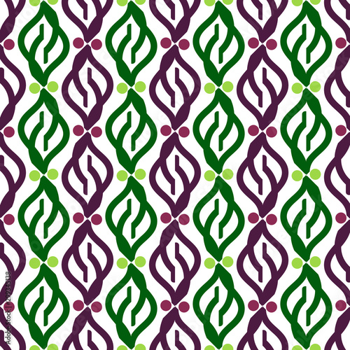 Bright seamless pattern with geometric elements.