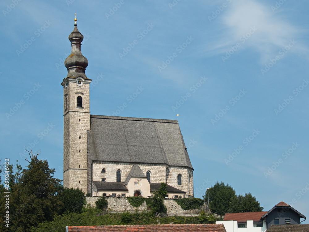 Catholic church Maria Himmelfahrt in Anger in Germany,Europe