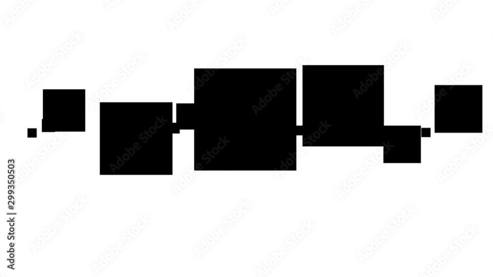 Abstract Pixelated Squares Animated in 3d Space Zooming to View Abstract Pixelated Squares Animated in 3d Space Zooming to View