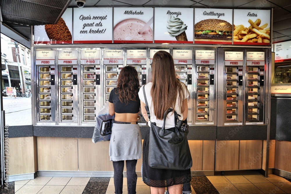 AMSTERDAM, NETHERLANDS JULY 10, 2017 Customers choose their fast