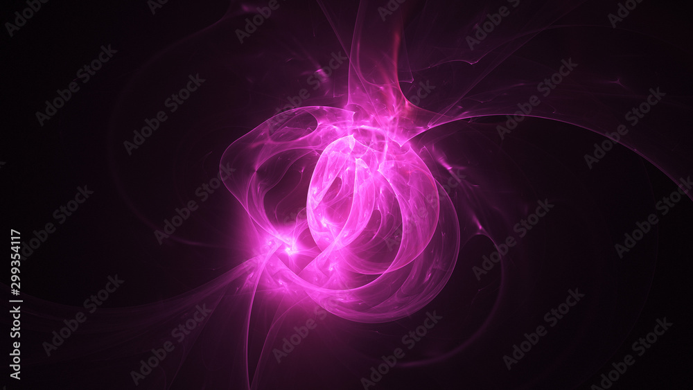 Abstract transparent pink crystal shapes. Fantasy light background. Digital fractal art. 3d rendering. Abstract transparent pink crystal shapes. Fantasy light background. Digital fractal art. 3d rendering.