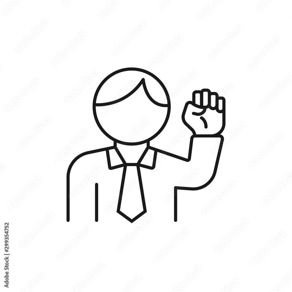 leader - minimal line web icon. simple vector illustration. concept for infographic, website or app. leader - minimal line web icon. simple vector illustration. concept for infographic, website or app.