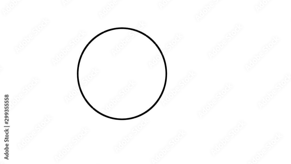 Simple Line-Drawn Bouncing Ball Animation Mask Simple Line-Drawn Bouncing Ball Animation Mask