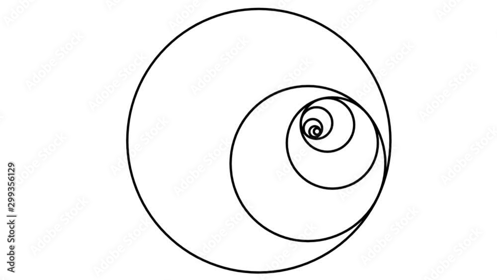 Circles Spinning Inside Larger Circles With Golden Ratio Conflicting Offsets