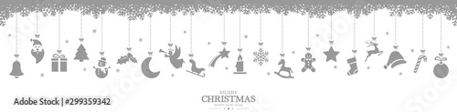 collection of hanging christmas icons