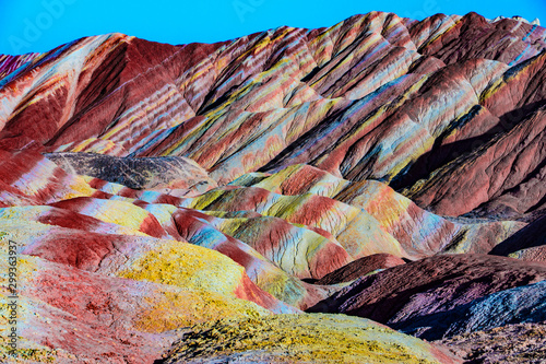 Canvas Print Zhangye Danxia Landform Geopark Gansu China