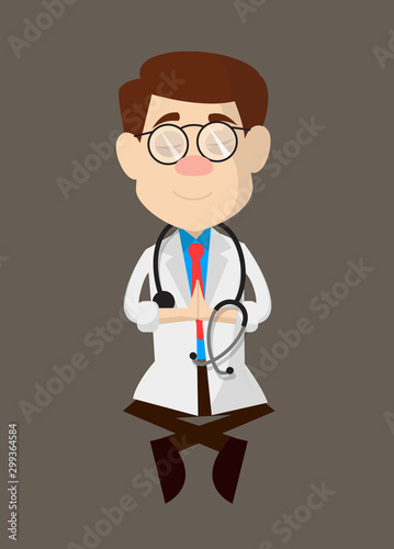 Physician Doctor - Sitting and Praying
