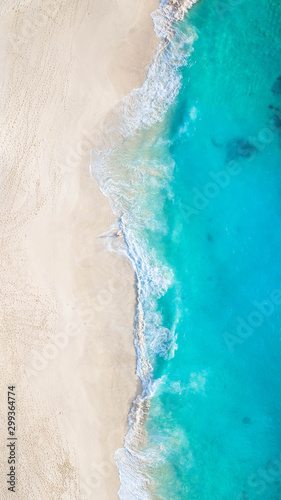 Paradise beach from above