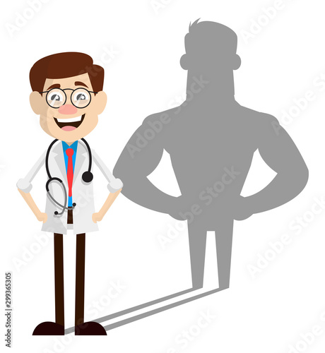 Physician Doctor - Standing in Positive Attitude
