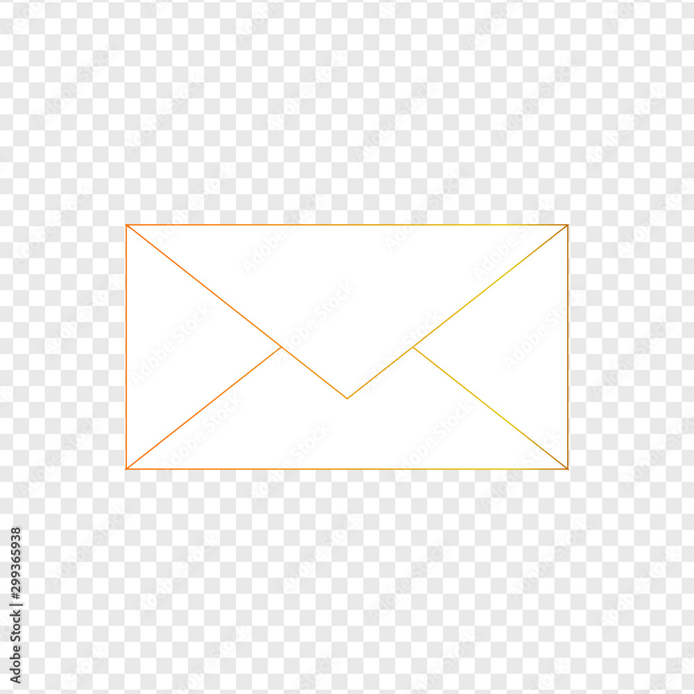Envelope Icon in trendy flat style isolated on transparent background. Mail symbol for your web site design, logo, app, UI. Vector illustration, EPS10 Envelope Icon in trendy flat style isolated on transparent background. Mail symbol for your web site design, logo, app, UI. Vector illustration, EPS10